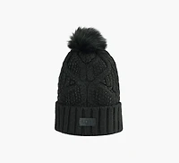 CABLE BEANIE W/POM