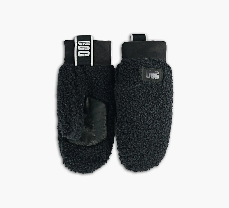 FLUFF MITTEN WITH LOGO