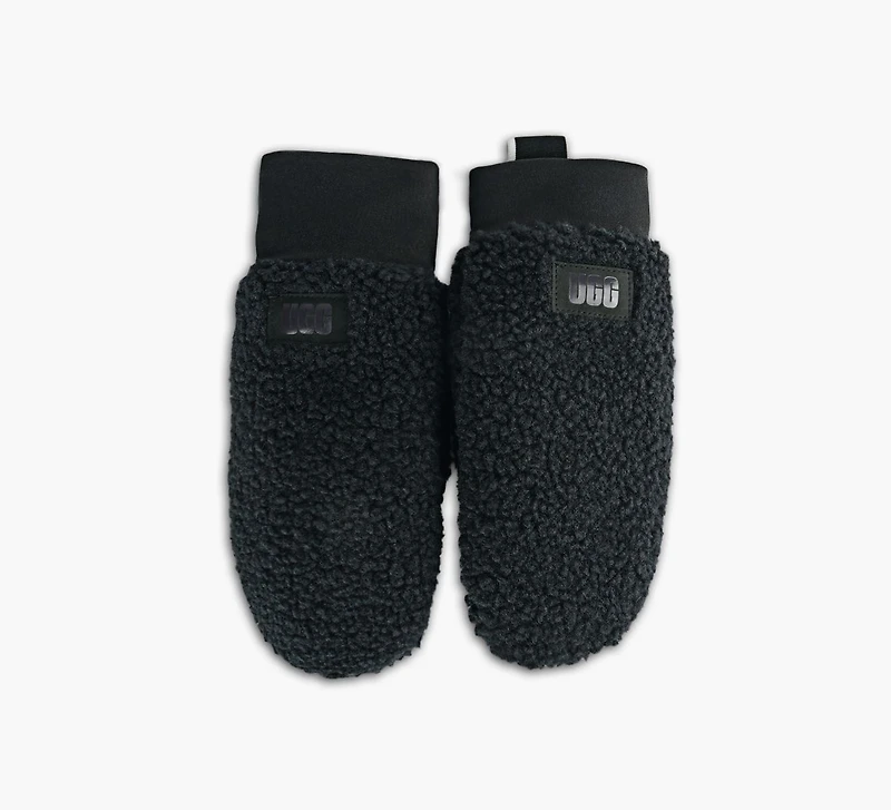FLUFF MITTEN WITH LOGO