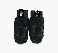 FLUFF MITTEN WITH LOGO
