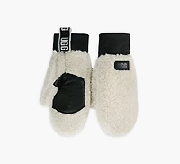 FLUFF MITTEN WITH LOGO