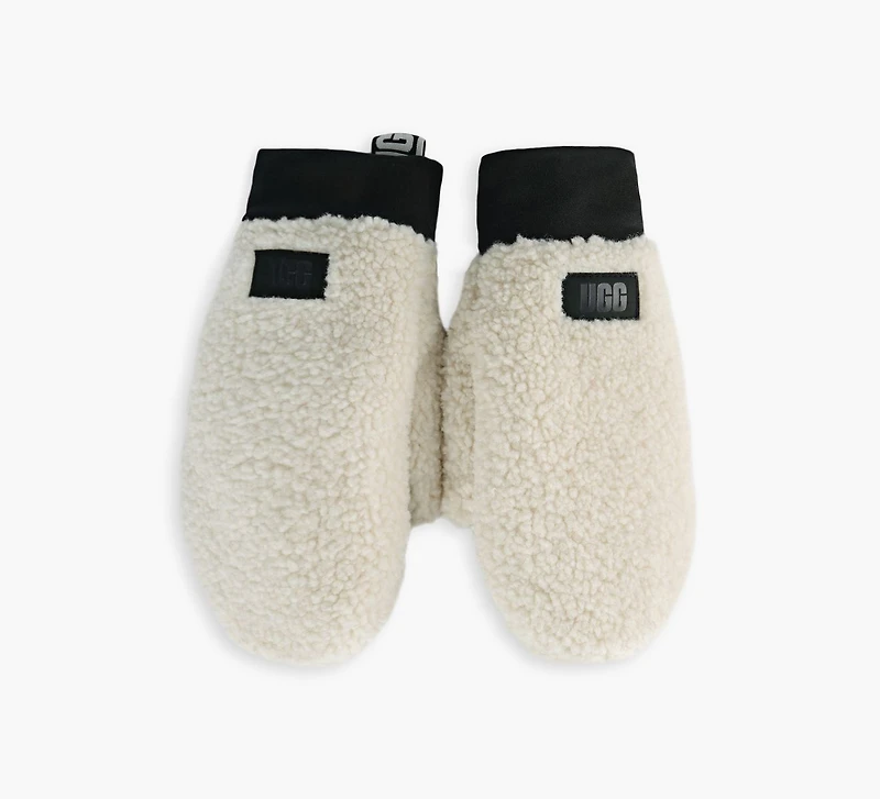 FLUFF MITTEN WITH LOGO