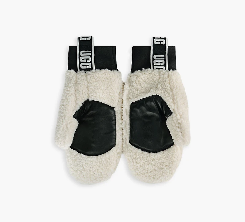FLUFF MITTEN WITH LOGO