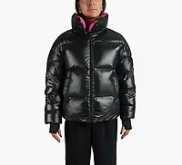 REVERSIBLE CROPPED BOMBER