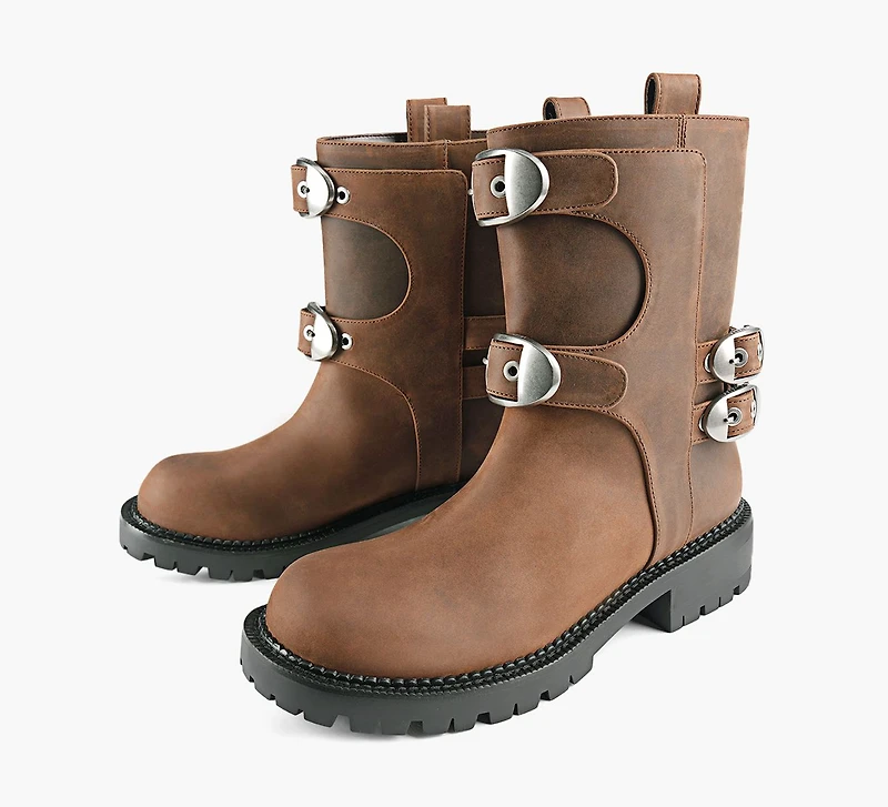 THE KIKI MOTO ANKLE BOOT