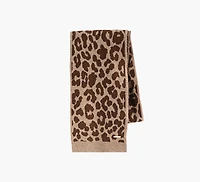 WOOLY LEOPARD SCARF