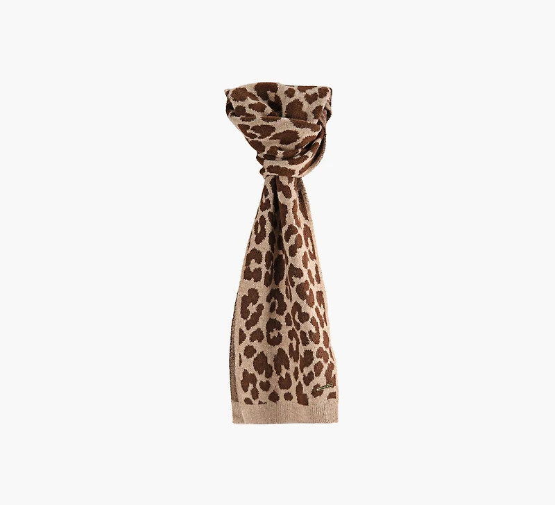 WOOLY LEOPARD SCARF