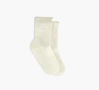 PEARLS CREW SOCK 1P