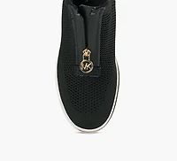 BASKET COMPENSÉE TRICOT ÉLASTIQUE ET ZIP EMMY