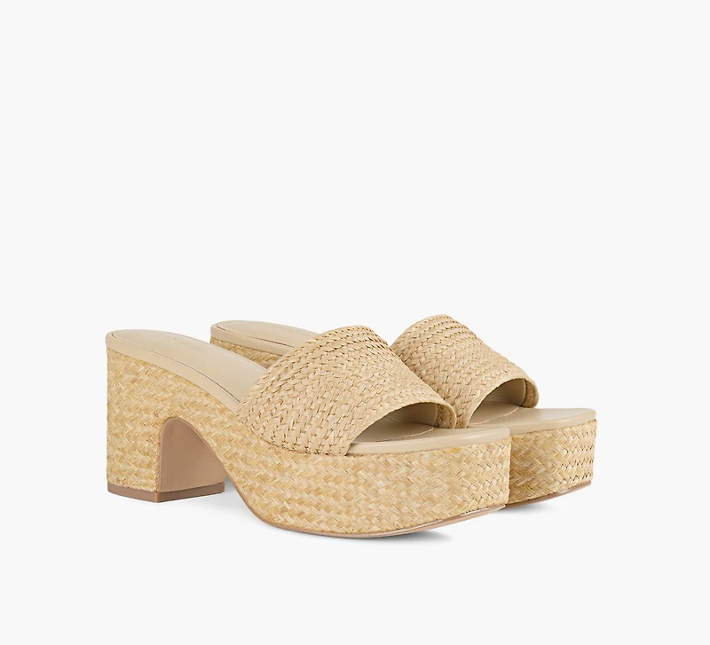 SANDALE CLARITA RAFFIA