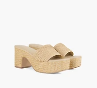 SANDALE CLARITA RAFFIA