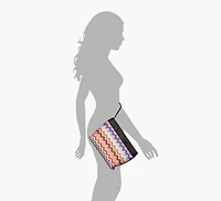 LARGE POCHETTE MULTI RASCHEL ZIG ZAG