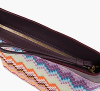 LARGE POCHETTE MULTI RASCHEL ZIG ZAG
