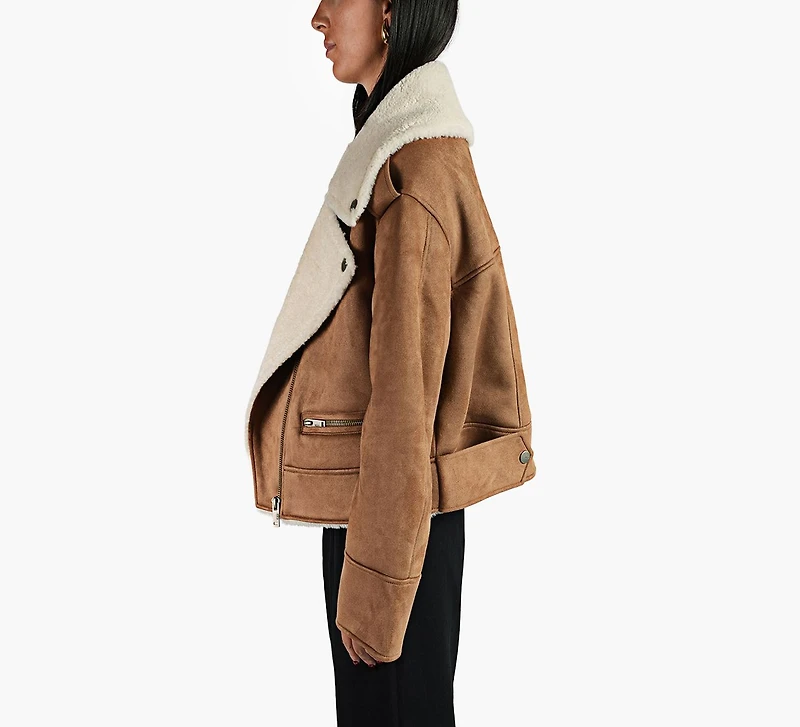 FINNIAN LUXEFLUFF MOTO JACKET