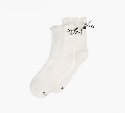 CHAUSSETTES MI-MOLLET BOUCLE À L'ARRIÈRE