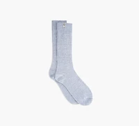 RIB KNIT SLOUCHY CREW SOCK
