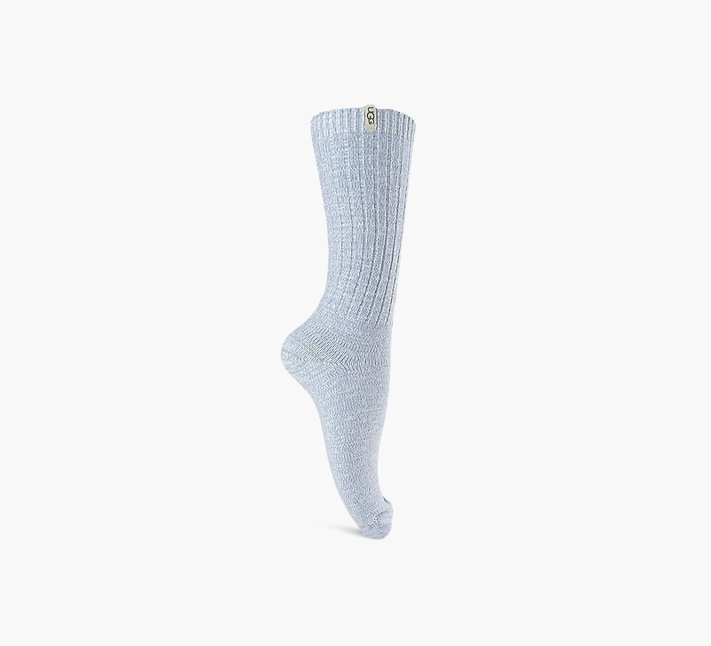 RIB KNIT SLOUCHY CREW SOCK