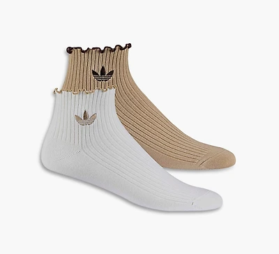 CHAUSSETTES 3/4 À VOLANTS (2 PAIRES)
