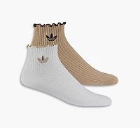 CHAUSSETTES 3/4 À VOLANTS (2 PAIRES)