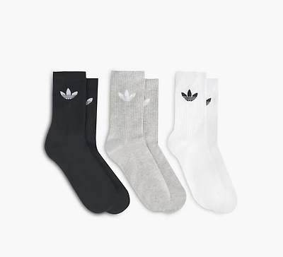 TREFOIL CREW SOCK CUSHION 6 PAIR PACK