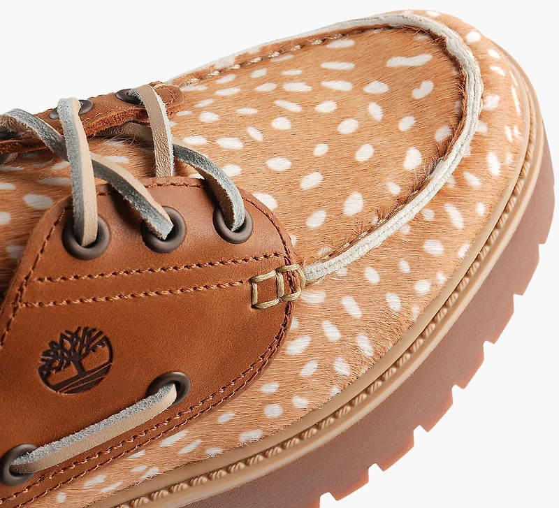 STONE STREET PLATFORM DEER PRINT BOAT SHOE