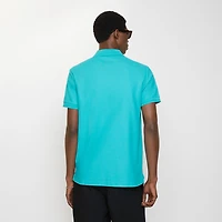 Cotton Polo Shirt in Atom blue - Men | Burberry® Official