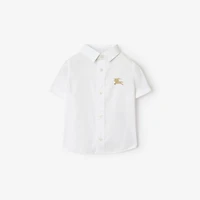 Stretch Cotton Shirt in White | Burberry® Official