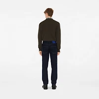 Slim Fit Jeans in Indigo blue - Men, Cotton | Burberry® Official