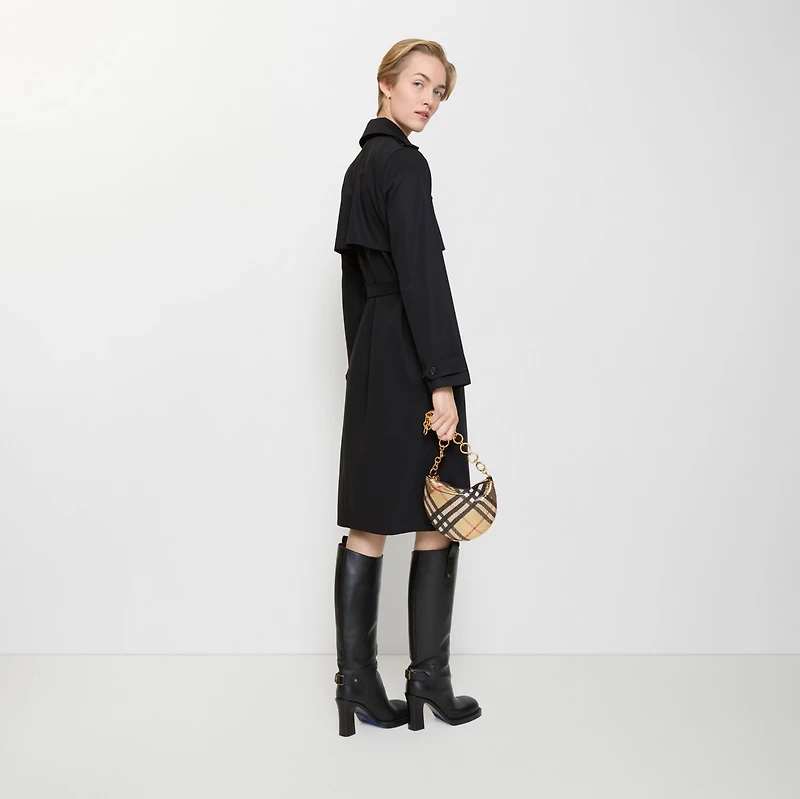 Wool Trench Dress in Black - Women | Burberry® Official