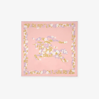 Floral EKD Silk Scarf in Quartz pink | Burberry® Official