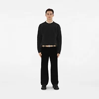 Reversible Check TB Belt in Archive beige/silver - Men, Cotton, Technical | Burberry® Official