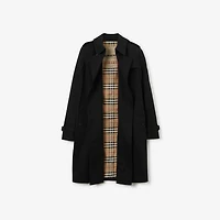 Mid-length Kensington Heritage Trench Coat in Black - Women, Cotton Gabardine | Burberry® Official