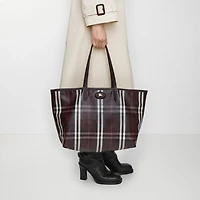 Medium Highlands Tote in Mahogany red - Women | Burberry® Official