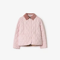 Quilted Barn Jacket in Light pink | Burberry® Official