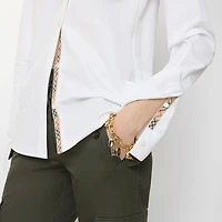 Regular Fit Cotton Poplin Formal Shirt in White - Women | Burberry® Official