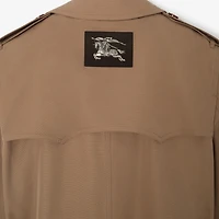 Long Silk Cotton Foxfield Trench Coat in Poplar brown - Men | Burberry® Official