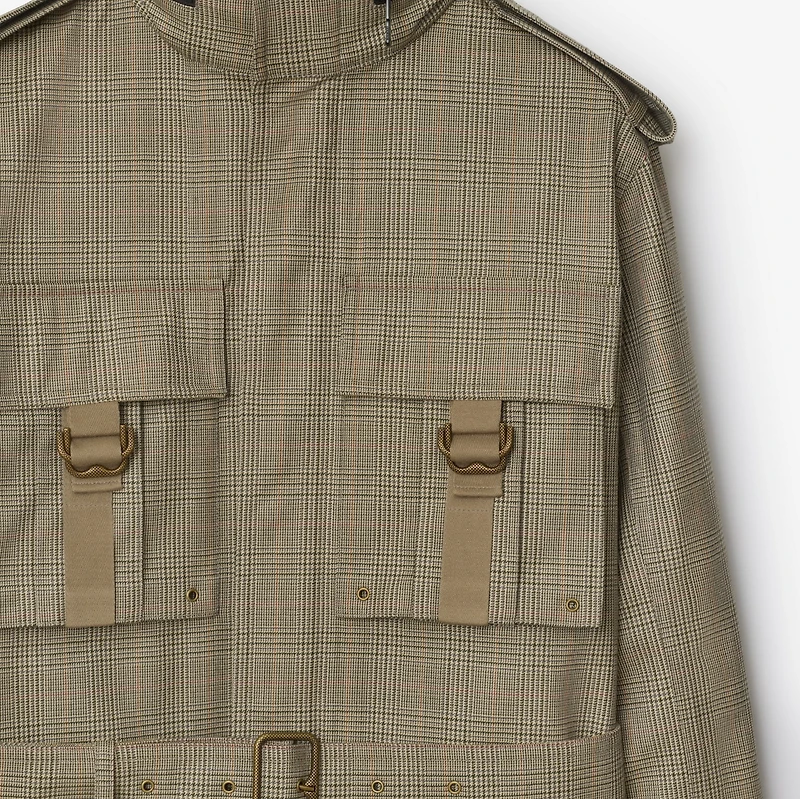 Bonded Wool Field Jacket in Loch/bliss - Men | Burberry® Official