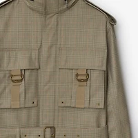 Bonded Wool Field Jacket in Loch/bliss - Men | Burberry® Official