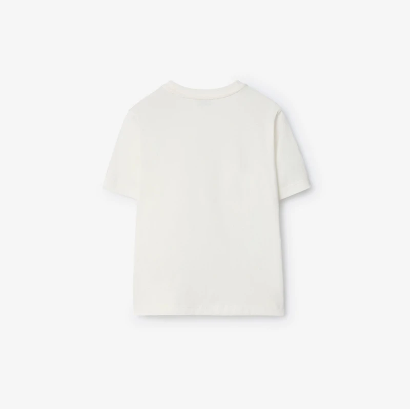 Multicolour EKD Cotton T-shirt in Chalk white | Burberry® Official