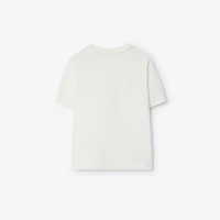Multicolour EKD Cotton T-shirt in Chalk white | Burberry® Official