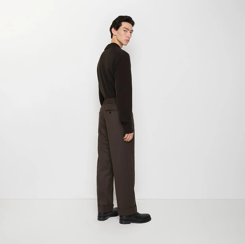Wool Tailored Trousers in Carbon grey/dark mink - Men | Burberry® Official