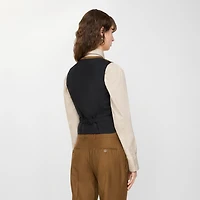 Wool Mohair Waistcoat in Hazelnut brown - Women | Burberry® Official