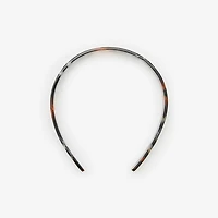 Check Acetate Headband in Sand beige | Burberry® Official