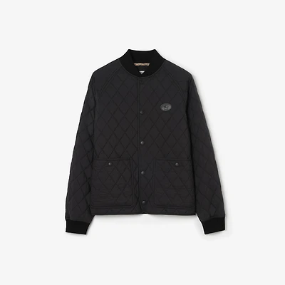 Quilted Nylon Jacket in Black - Men | Burberry® Official