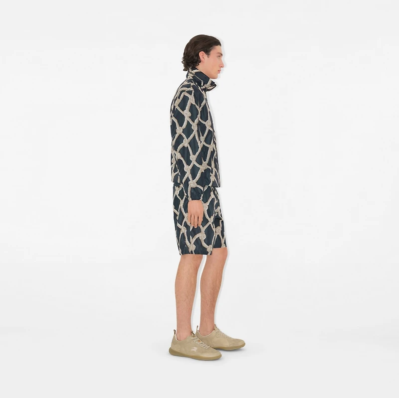 Knot Nylon Jacket in Magnet - Men | Burberry® Official
