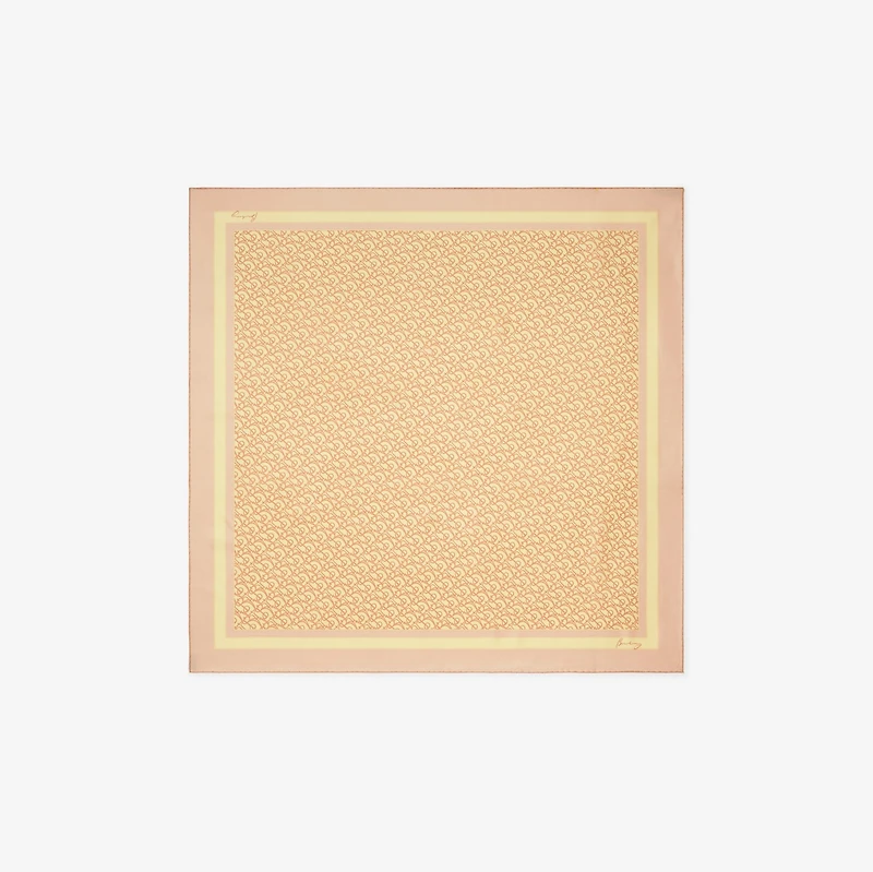 B Charm Silk Scarf in Teacup | Burberry® Official