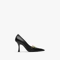 Leather Cotswolds High Pumps in Black - Women | Burberry® Official