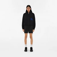 Cropped Knight Nylon Jacket in Black - Women | Burberry® Official