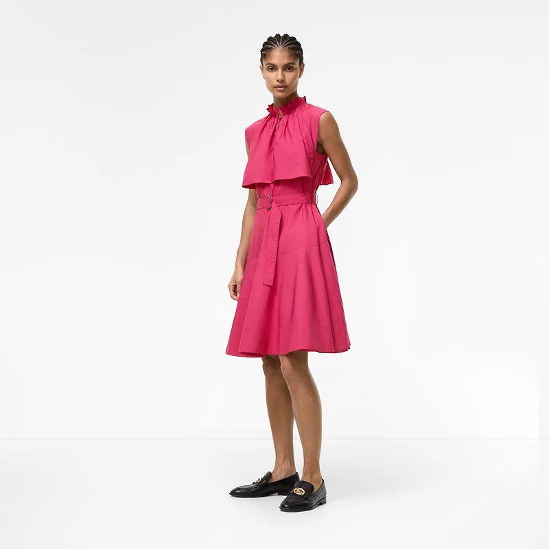 Cotton Poplin Dress in Mauvewood pink - Women | Burberry® Official