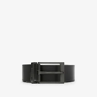 Reversible Check Belt in Charcoal/graphite - Men | Burberry® Official